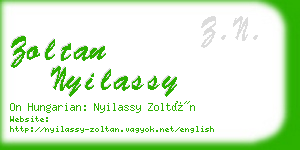 zoltan nyilassy business card